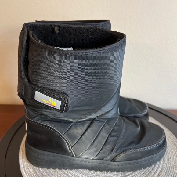Rugged Exposure Black Insulated Winter Snow Calf Boot Women's Size 9  Style 4096 - Picture 4 of 8